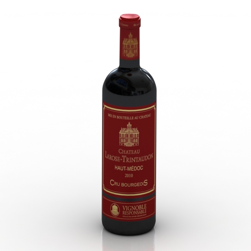 Bottle 3D model large preview