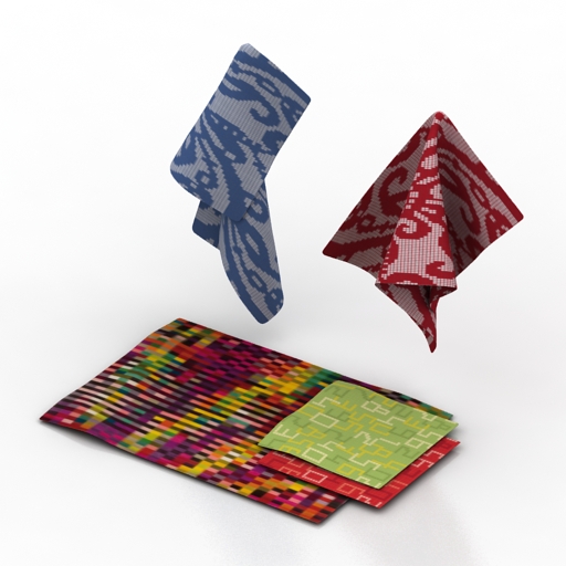 set terry towels 3D Model Preview #a5303c65