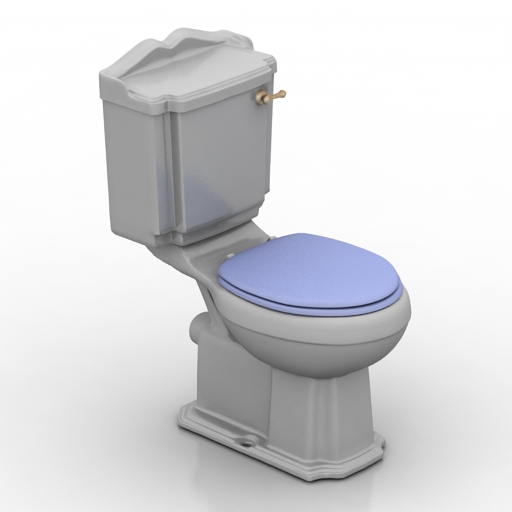Lavatory pan 3D model large preview