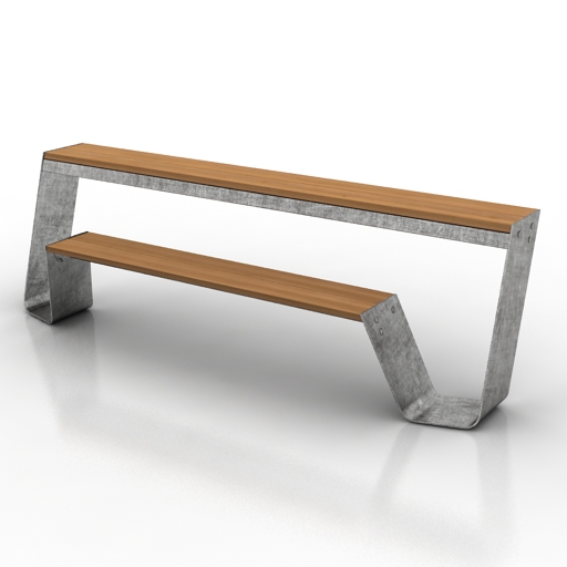 Bench 3D model large preview