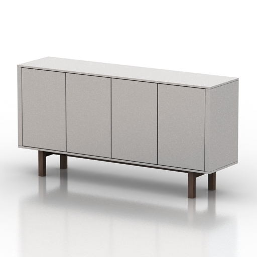 Locker 3D model large preview