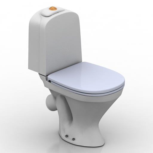 Lavatory pan 3D model large preview