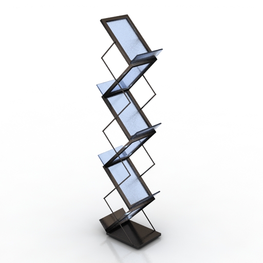 rack brochure holder 3D Model Preview #7d85fc33