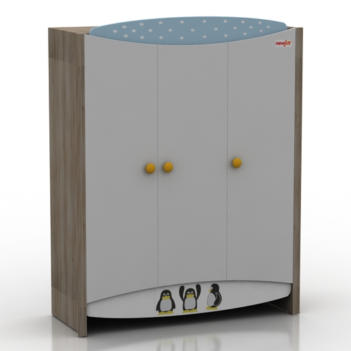 wardrobe 1 3D Model Preview #c0f91345