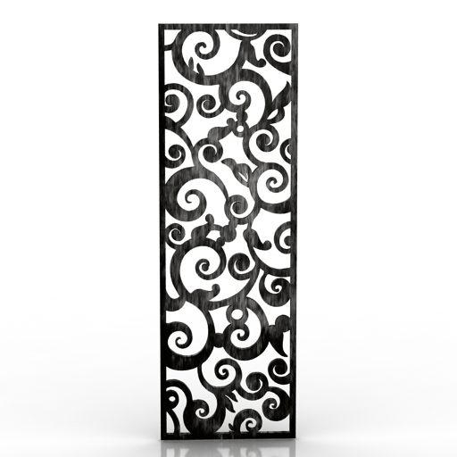 grille decorative 3 3D Model Preview #1854771f