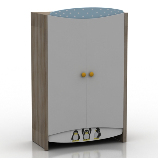 Wardrobe 3D model large preview