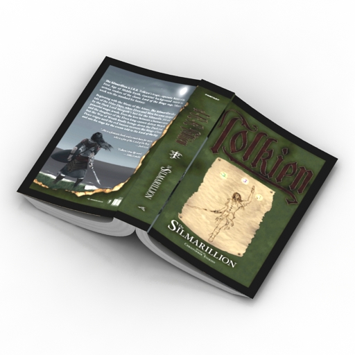 Book 3D model large preview