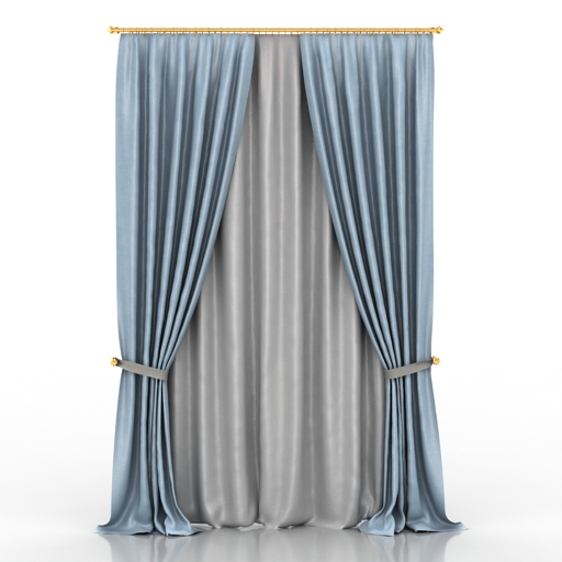 Curtain 3D model large preview