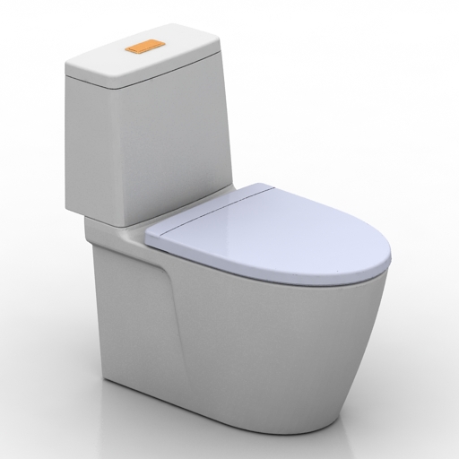 Lavatory pan 3D model large preview