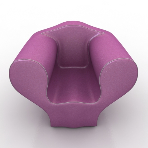 Armchair 3D model large preview