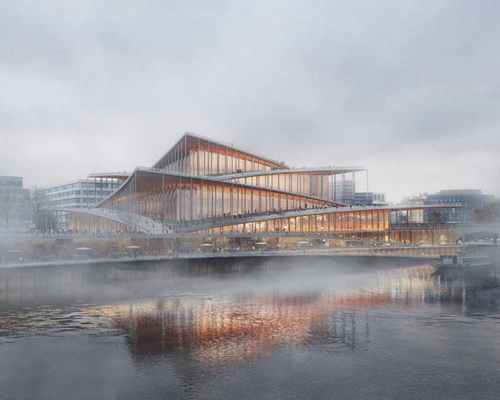 Vltava Philharmonic Hall by BIG, Prague, Czech Republic
