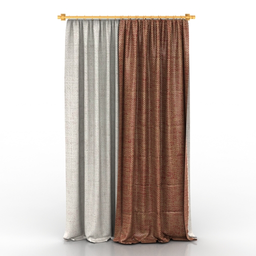 Curtain 3D model large preview