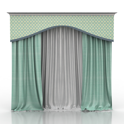 Curtain 3D model large preview