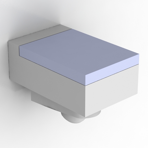 Lavatory pan 3D model large preview