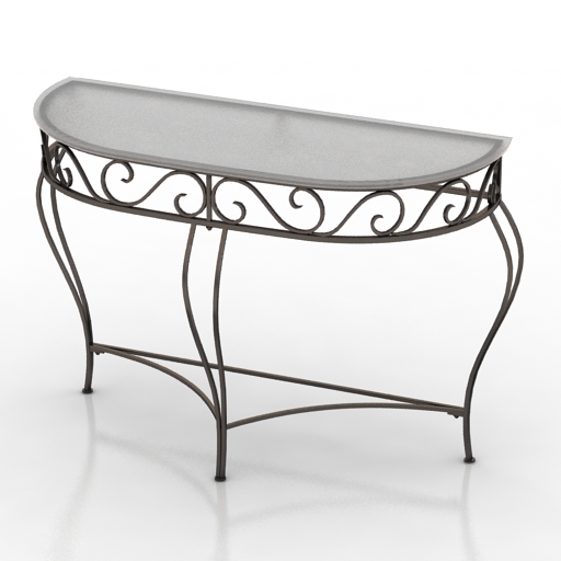 console forged glass 3D Model Preview #f777259a