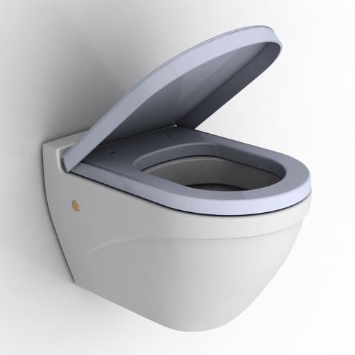 Lavatory pan 3D model large preview
