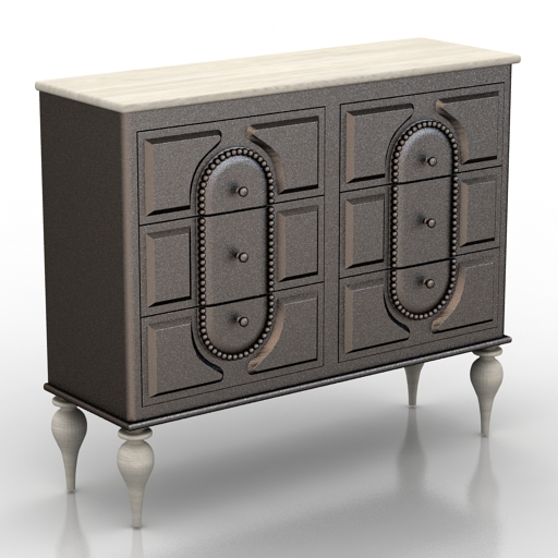 locker john richard commode 3D Model Preview #05b11652