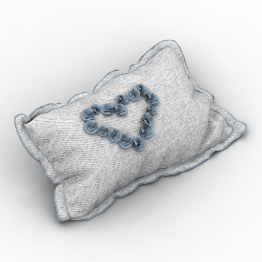 Pillow 3D model large preview