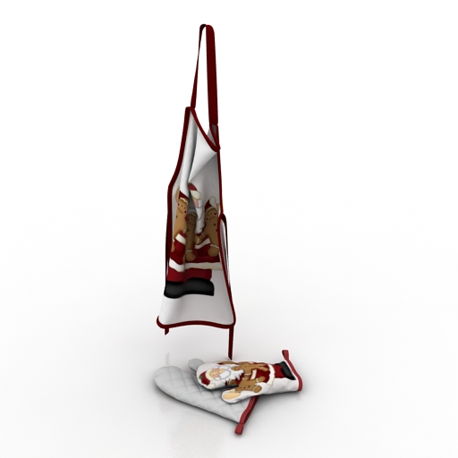Apron 3D model large preview