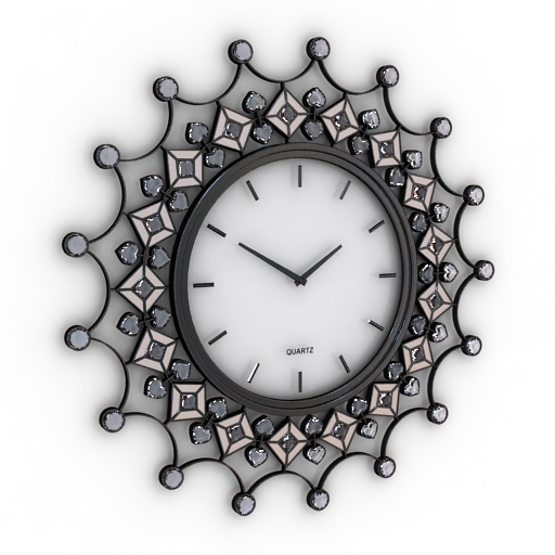 Clock 3D model large preview