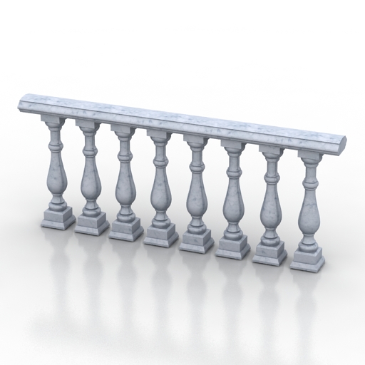 balustrade-3 3D Model Preview #a4d3a390