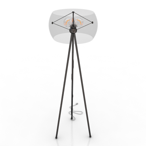torchere galaxy floor lamp 3D Model Preview #62706b91