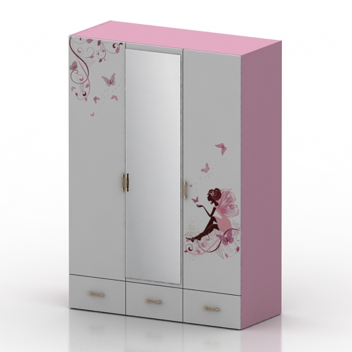 Wardrobe 3D model large preview