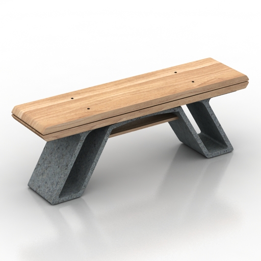 bench 3 3D Model Preview #e569b219