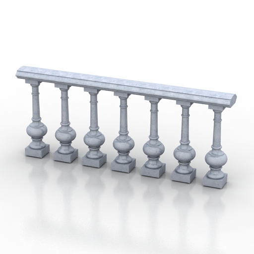 balustrade-2 3D Model Preview #479fa3b9