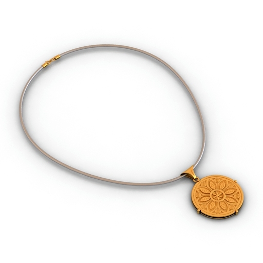 pendant decoration medallion 2 3D Model Preview #fdec3142
