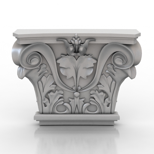 decor orac decor k201 plaster capital 3D Model Preview #135e3548