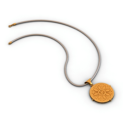 pendant decoration medallion 3D Model Preview #a7e46349