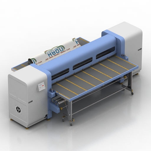 plotter industrial hp scitex fb500 3D Model Preview #462f629e