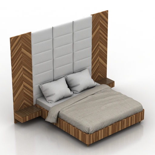 Bed 3D model large preview