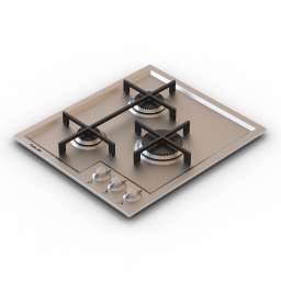 3D Gas stove preview