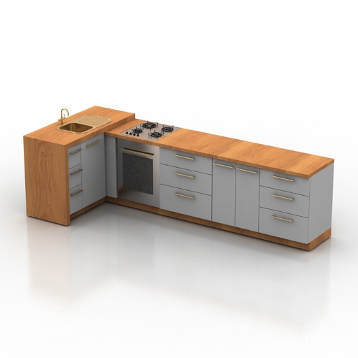 kitchen base 3D Model Preview #902b534c