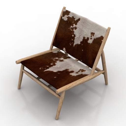 chair laforma ike leather 3D Model Preview #25339d3a