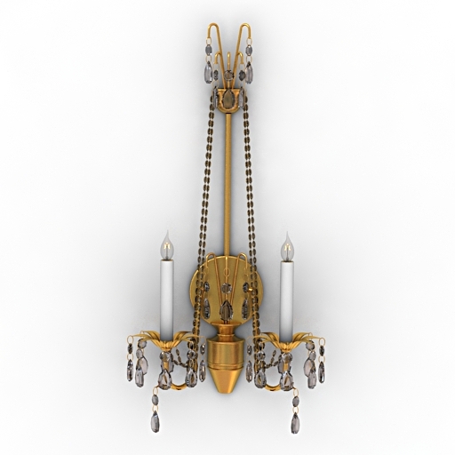 sconce currey&company frances 3D Model Preview #7bbfdd10