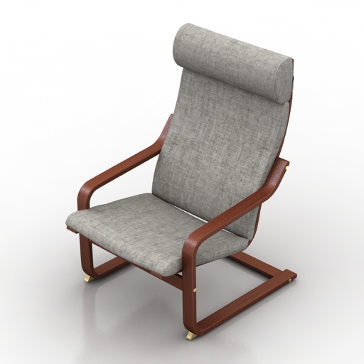armchair ikea poeng 3D Model Preview #d6caeb3d