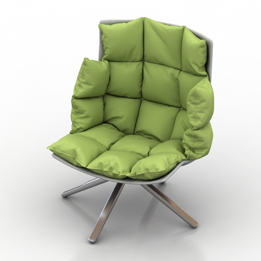 chair husk armchair 3D Model Preview #5e2325bd