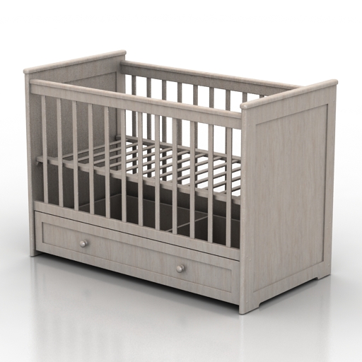 Bed 3D model large preview