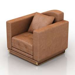 3D Armchair preview