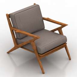 3D Armchair preview