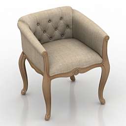 3D Armchair preview