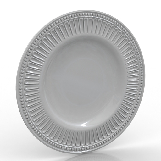 Plate 3D model large preview
