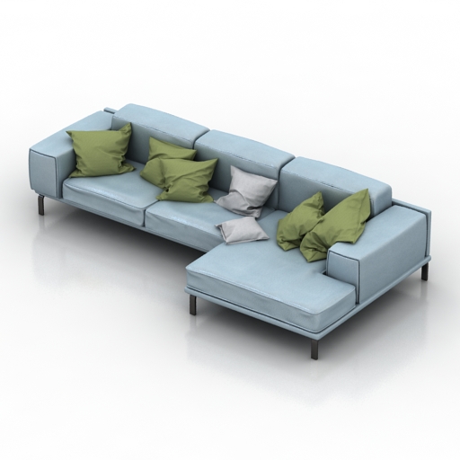 sofa pillows 3D Model Preview #dbeb8425