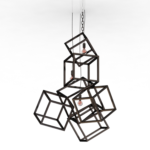 luster rh nash pendant chandelier 3D Model Preview #32ea48d1