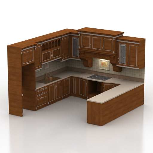 Kitchen 3D model large preview