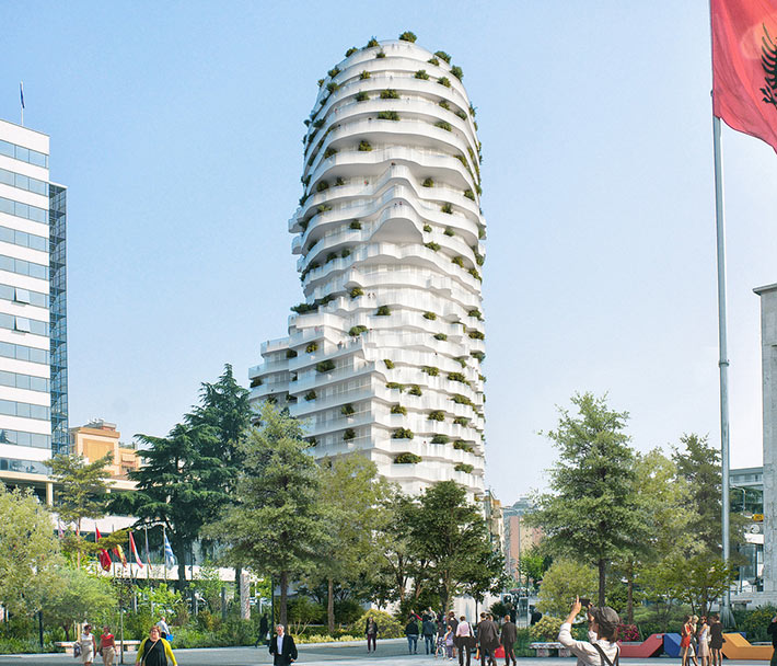 Skanderbeg Building by MVRDV, Tirana, Albania