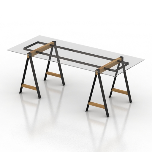 table grass trestle table pedersen & lennard 3D Model Preview #f2f649c1
